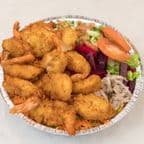 Best Fried Shrimp over Rice and Salad in Queens, NY